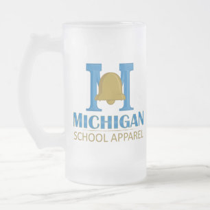 Michigan School Apparel Mattglas Bierglas