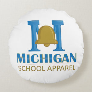 Michigan School Apparel Rundes Kissen