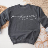 Michigan Script Staat Women's Sweatshirt