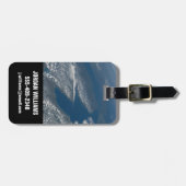 Michigan See, Huron See und Staat von Michigan. Gepäckanhänger (Vorderseite horizontal)