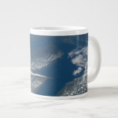 Michigan See, Huron See und Staat von Michigan. Jumbo-Tasse (Vorderseite Rechts)