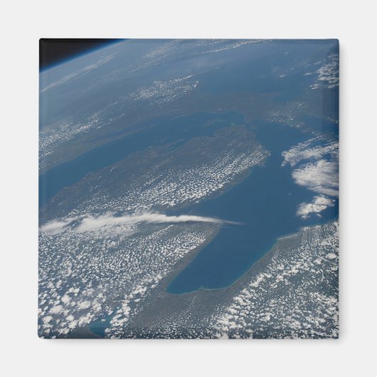 Michigan See, Huron See und Staat von Michigan. Magnet (Vorne)