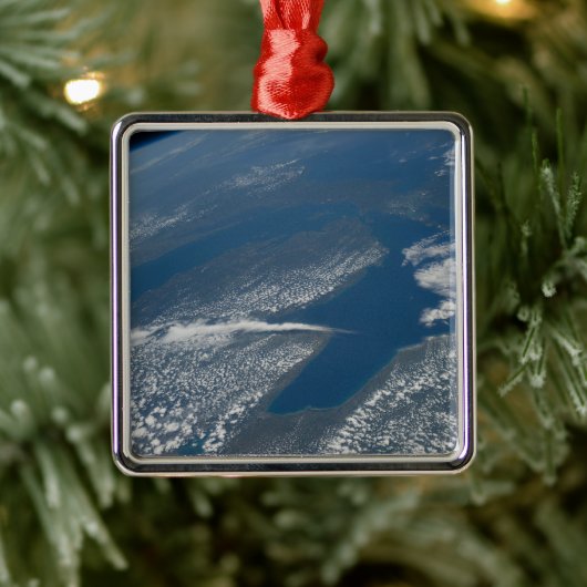 Michigan See, Huron See und Staat von Michigan. Ornament Aus Metall (Baum)