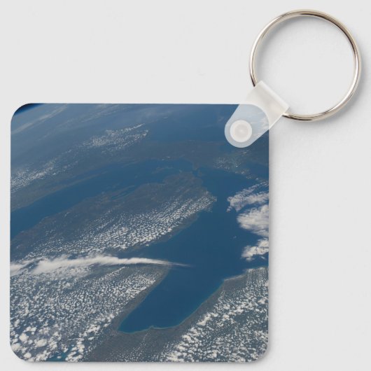 Michigan See, Huron See und Staat von Michigan. Schlüsselanhänger (Rückseite)