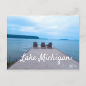 Michigan-See im Landkreis der Tür 2019 Postkarte (Vorderseite)