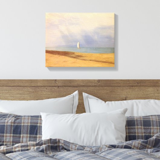 Michigan-See - Leinwand (Insitu (Schlafzimmer))