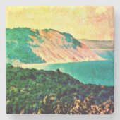 Michigan-See! Steinuntersetzer (Vorderseite)