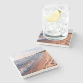 Michigan-See und guter Hafen Steinuntersetzer (Seitenansicht)