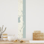 Michigan-See ungefurbelt, Vertikal, 60 x 10 Poster (Küche)