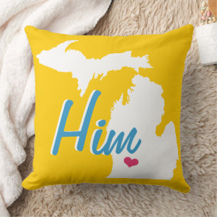 Michigan Sein State Bräutigam Jede Farbe Kissen