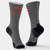 Michigan Sharks Athletic Crew Socks Socken (Gewinkelt)