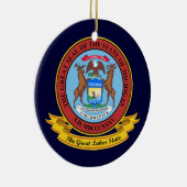 Michigan Siegel Keramik Ornament (Rechts)