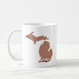 Michigan Silhouette Copper White Zuhause Kaffeetasse