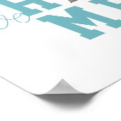 Michigan Silhouette Staat Liebe Zuhause Typografie Poster (Ecke)