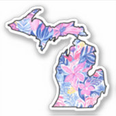 Michigan - Sommeraufkleber - Lilly Inspiriert Aufkleber (Vorderseite)