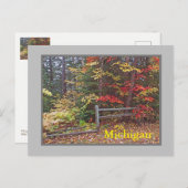 "MICHIGAN"/SPLIT-SCHIENENZENTRUM UND -FARBEN" POSTKARTE (Vorne/Hinten)