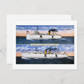 Michigan Staat Auto Ferries Postkarte (Vorne/Hinten)