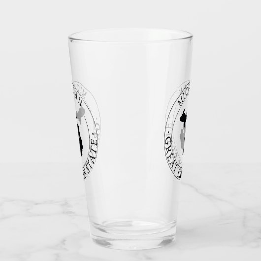 Michigan Staat Drink Glass Glas (Links)