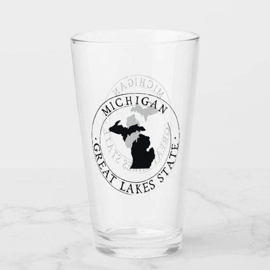 Michigan Staat Drink Glass Glas (Vorderseite)