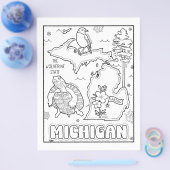 michigan Staat form and fakt colour page Flyer (Einzeln)