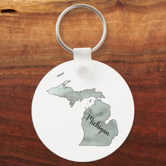 Michigan Staat Illustration Schlüsselanhänger (Vorderseite)