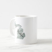 Michigan Staat Illustration Tasse (Vorderseite Links)