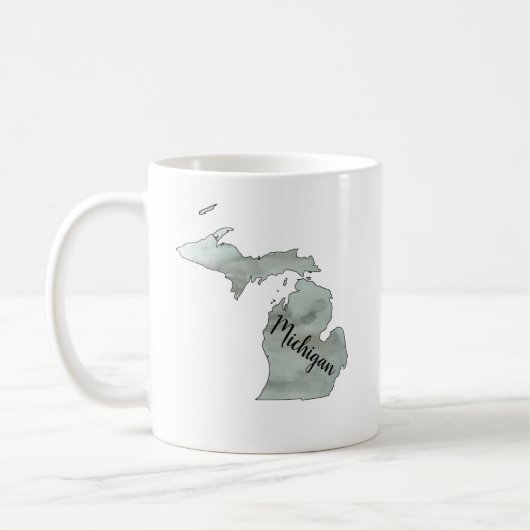 Michigan Staat Illustration Tasse (Links)