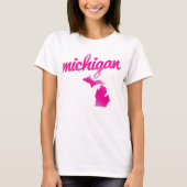 Michigan-Staat im Rosa T-Shirt (Vorderseite)