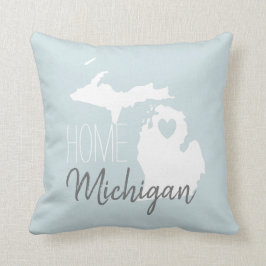 Michigan Staat Karte Liebe Zuhause Kissen