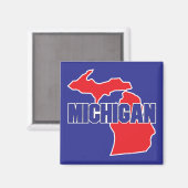 Michigan Staat Magnet (Vorderseite/Rückseite)