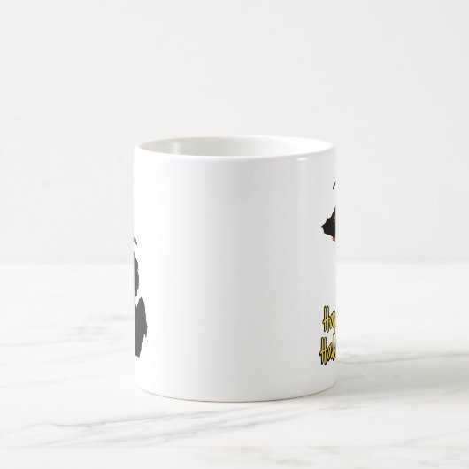 Michigan Staat Map Glückliche Halloween-Fledermäus Kaffeetasse (Mittel)