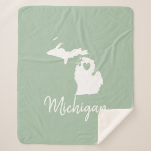Michigan Staat Map Liebe Zuhause  Sherpadecke