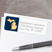 Michigan Staat Map mit benutzerdefinierten Lieben