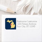 Michigan Staat Map mit benutzerdefinierten Lieben (Insitu)