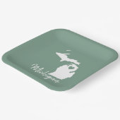 Michigan Staat Map Pappteller (Gewinkelt)