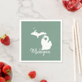 Michigan Staat Map Serviette (Beispiel)