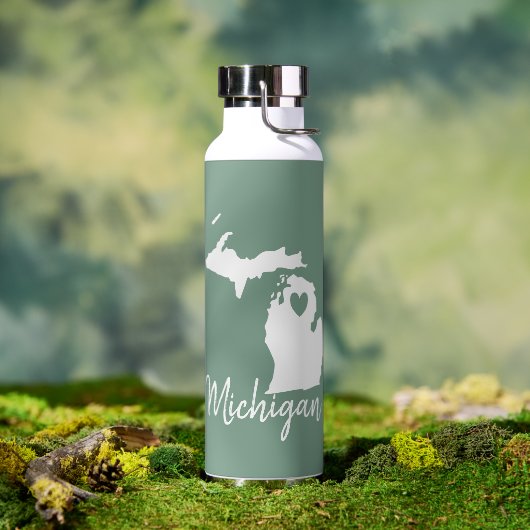 Michigan Staat Map Trinkflasche (Außenbereich)