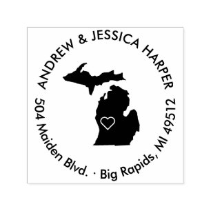 Michigan Staat Moskauer Ankündigung Briefmarke Permastempel