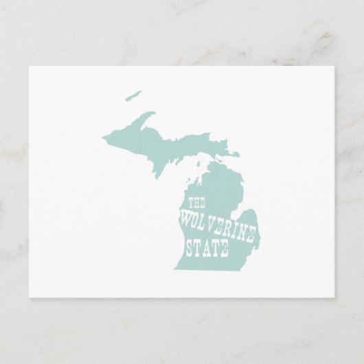 Michigan Staat Nickname Postkarte (Vorderseite)