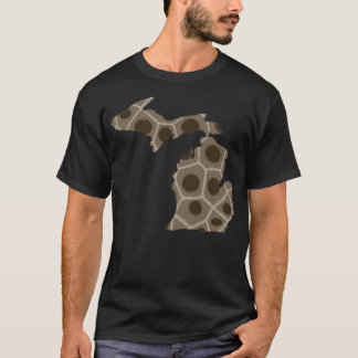 Michigan Staat Petoskey Stone Cutout T-Shirt