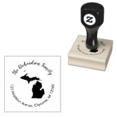 Michigan Staat Rücksendeadresse Gummi Briefmarke Gummistempel (Stempel)