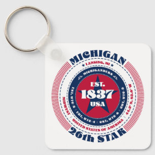 Michigan Staat Schlüsselanhänger