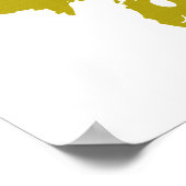 Michigan Staat Shape Face Poster (Ecke)