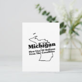 Michigan Staat Slogan Postkarte (Stehend Vorderseite)