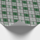 Michigan Staat University Tartan Geschenkpapier (Ecke)