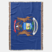 Michigan-Staats-Flagge Decke (Vorderseite Vertikal)