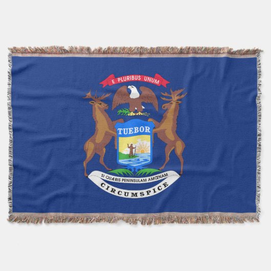 Michigan-Staats-Flagge Decke (Vorderseite)