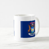 Michigan-Staats-Flagge Kaffeetasse (VorderseiteRechts)