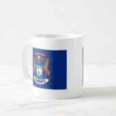 Michigan-Staats-Flagge Kaffeetasse (Vorderseite Links)
