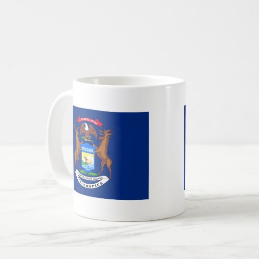 Michigan-Staats-Flagge Kaffeetasse (Vorderseite Links)
